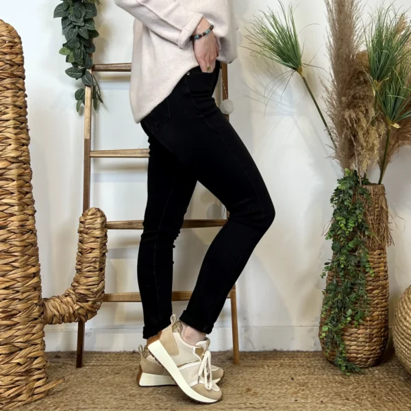 O506- Jean Slim Voggo - noir - 44