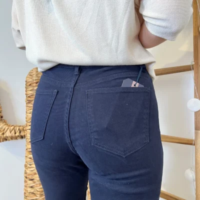 W130- Jean Flare Voggo T36-T44 - marine - 44