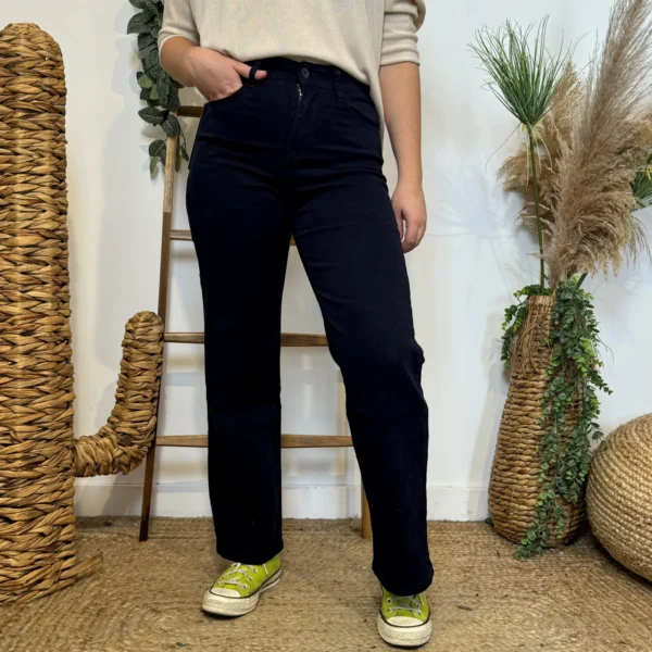 W130- Jean Flare Voggo T36-T44 - marine - 44