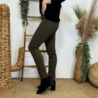 O572- Jean Slim Voggo (T36-T44) - kaki - 44