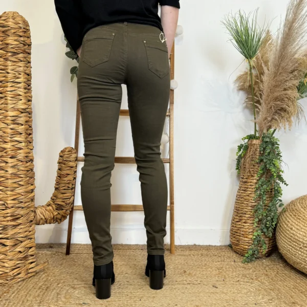 O572- Jean Slim Voggo (T36-T44) - kaki - 44