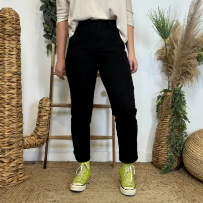 W113- Jean Mom Voggo - noir - 44