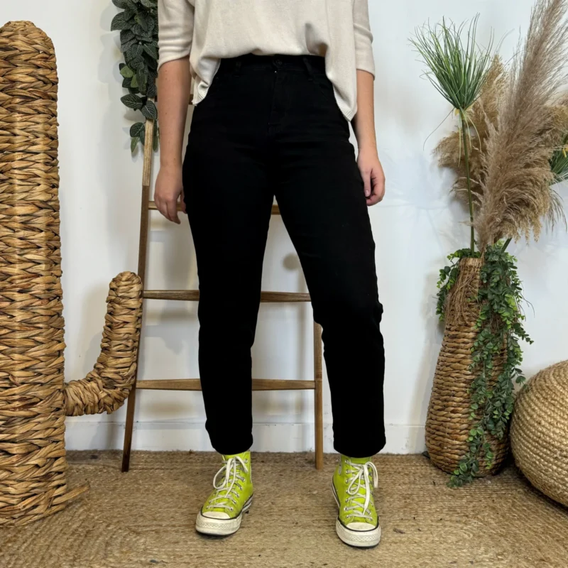 W113- Jean Mom Voggo - noir - 44