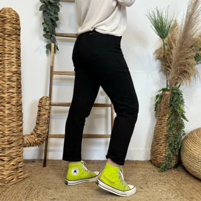 W113- Jean Mom Voggo - noir - 44