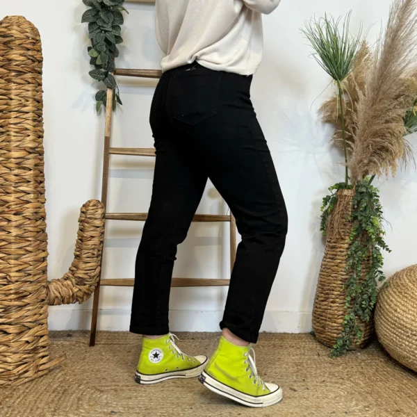 W113- Jean Mom Voggo - noir - 44