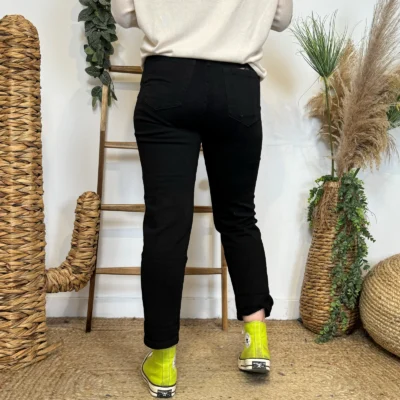 W113- Jean Mom Voggo - noir - 44