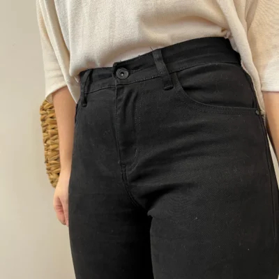 W113- Jean Mom Voggo - noir - 44