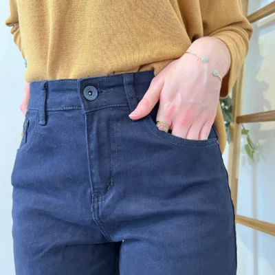 W113- Jean Mom Voggo - marine - 44