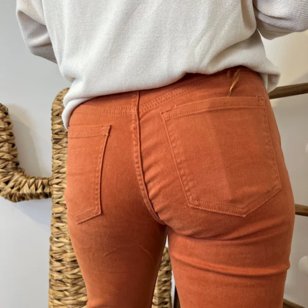 W113- Jean Mom Voggo - rouille - 44