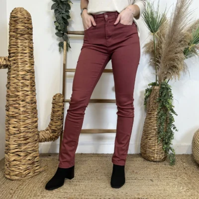 O535- Jean Droit Voggo T36-T44 - bordeaux - 44