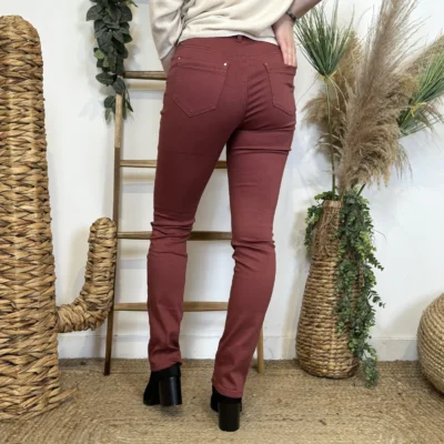 O535- Jean Droit Voggo T36-T44 - bordeaux - 44