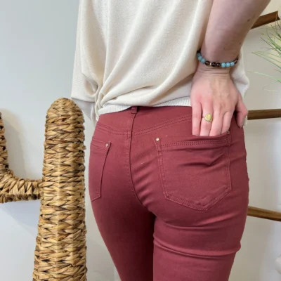 O535- Jean Droit Voggo T36-T44 - bordeaux - 44