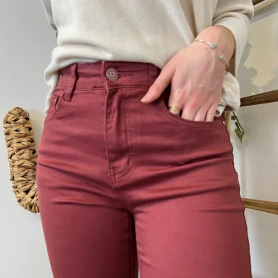 O535- Jean Droit Voggo T36-T44 - bordeaux - 44