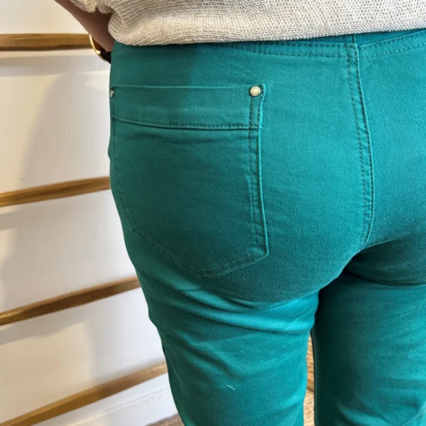 O624- Jean Slim Voggo T42-T50 - vert-sapin - 50