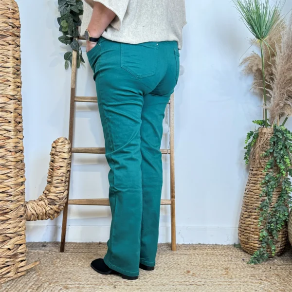 P182- Jean Droit Voggo T42-T50 - vert-sapin - 50