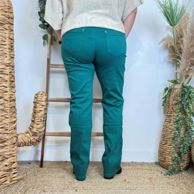 P182- Jean Droit Voggo T42-T50 - vert-sapin - 50