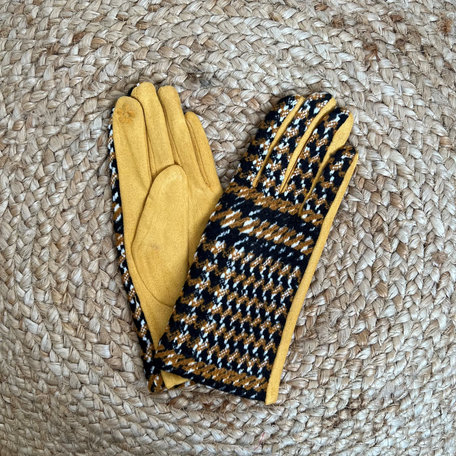 V689- Gants chinés tactiles