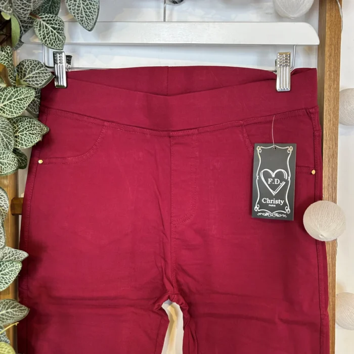 R274- Tregging Molletonné Christy - bordeaux - 52