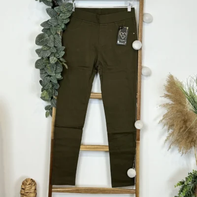 R274- Tregging Molletonné Christy - kaki - 52