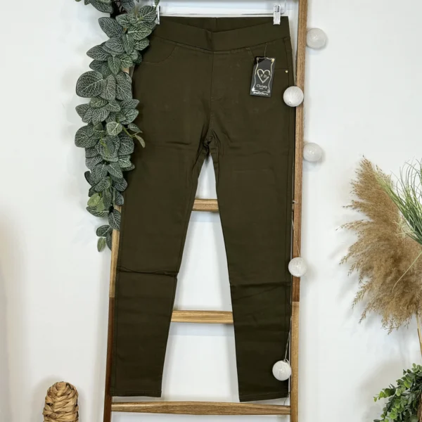 R274- Tregging Molletonné Christy - kaki - 52