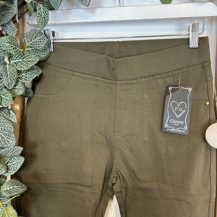 R274- Tregging Molletonné Christy - kaki - 52