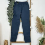 Pantalon confort chaud femme JST taille haute T38-T52 - bleu-canard - 58