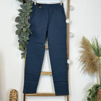 T543- Pantalon Confort Chaud (T38-T52) - bleu-canard - 58