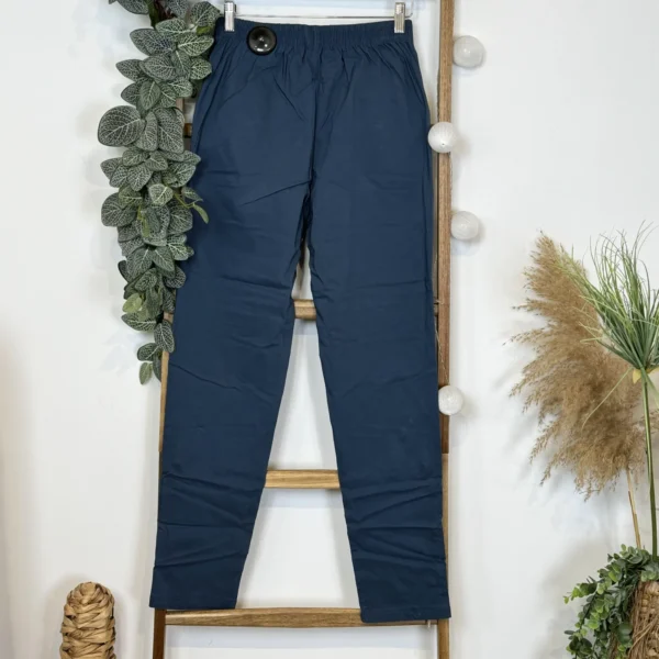 T543- Pantalon Confort Chaud (T38-T52) - bleu-canard - 58