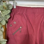 Pantalon confort chaud femme JST taille haute T38-T52 - bordeaux - 58