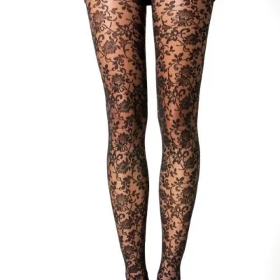 V341- Collant imprimé floral (tu)