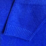 Pull col V laine et cachemire femme TRICOTONIC T38-T42 - bleu-royal - 42