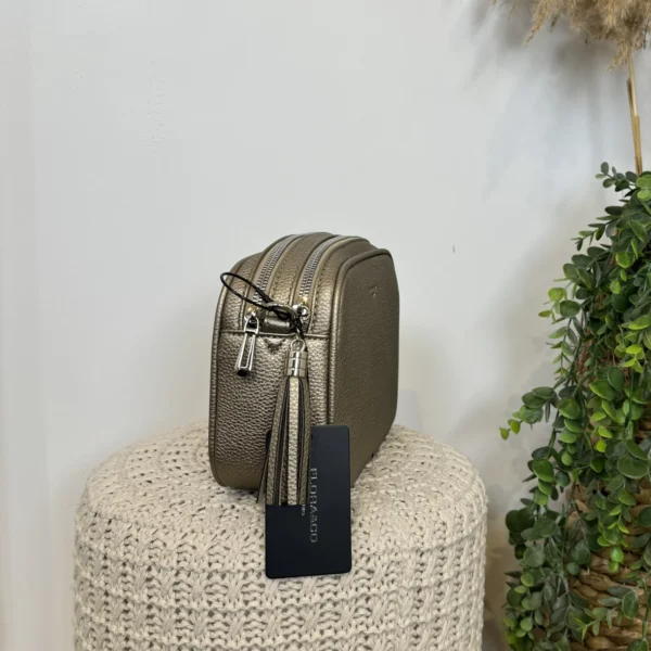 P428- Sac Flora&Co 2 Zips - dore - taille-unique