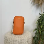 Pochette Téléphone double zip Flora & Co - orange - sans-taille