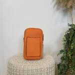 Pochette Téléphone double zip Flora & Co - orange - sans-taille