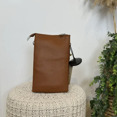 P528- Pochette Téléphone - camel - sans-taille