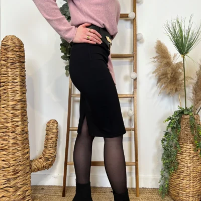 M743- Jupe Cigarette - noir - 46