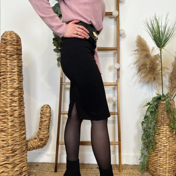 M743- Jupe Cigarette - noir - 46