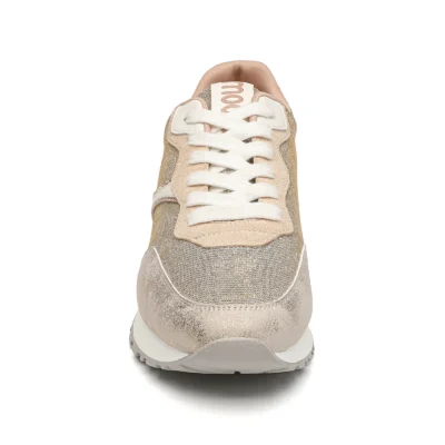 R458- Sneakers Moow bi-matière ( T36-T41) - dore - 41