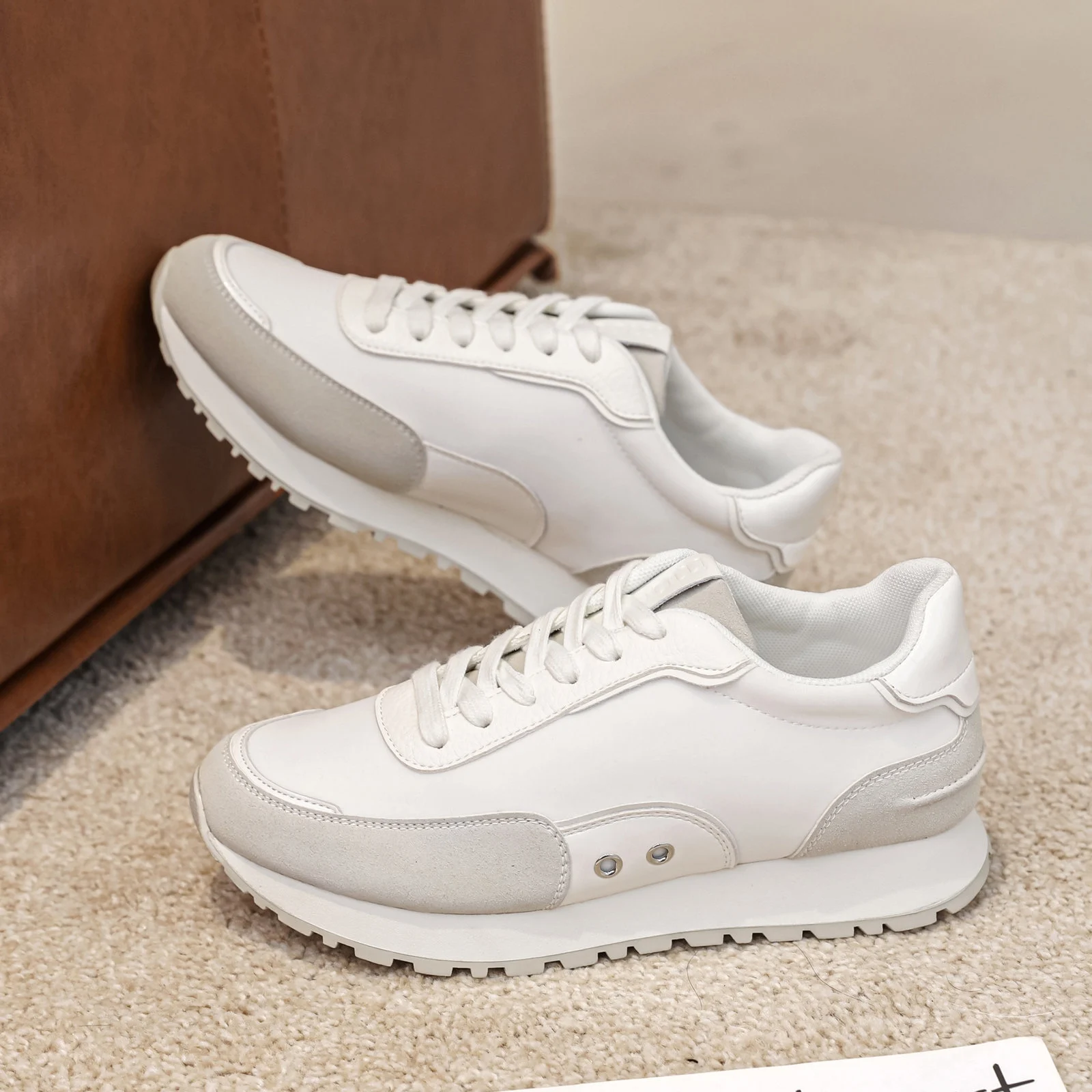 R457- Sneakers Moow bicolores ( T36-T41) - blanc - 41