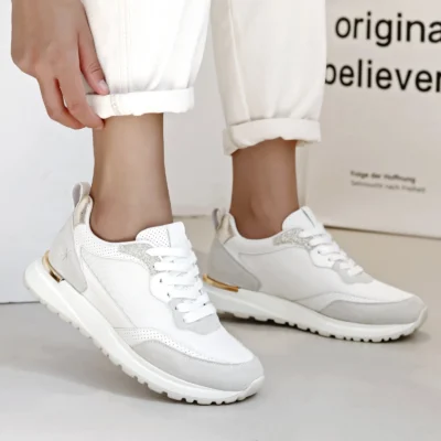 R409- Tennis Moow unie (T36-T41) - blanc - 41