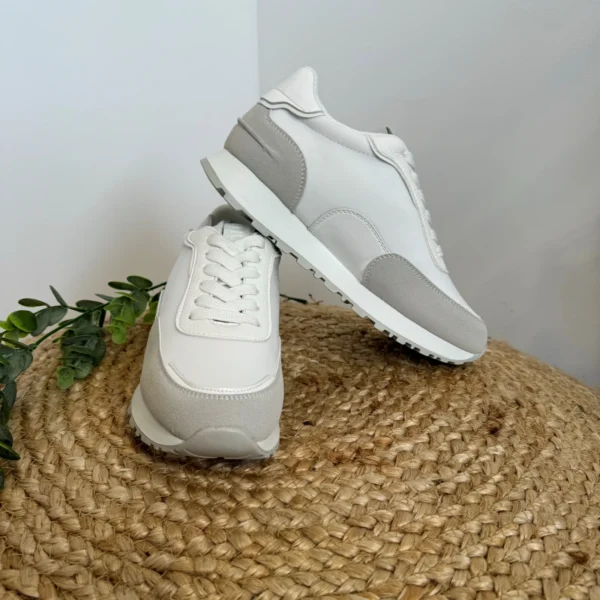 R457- Sneakers Moow bicolores ( T36-T41) - blanc - 41