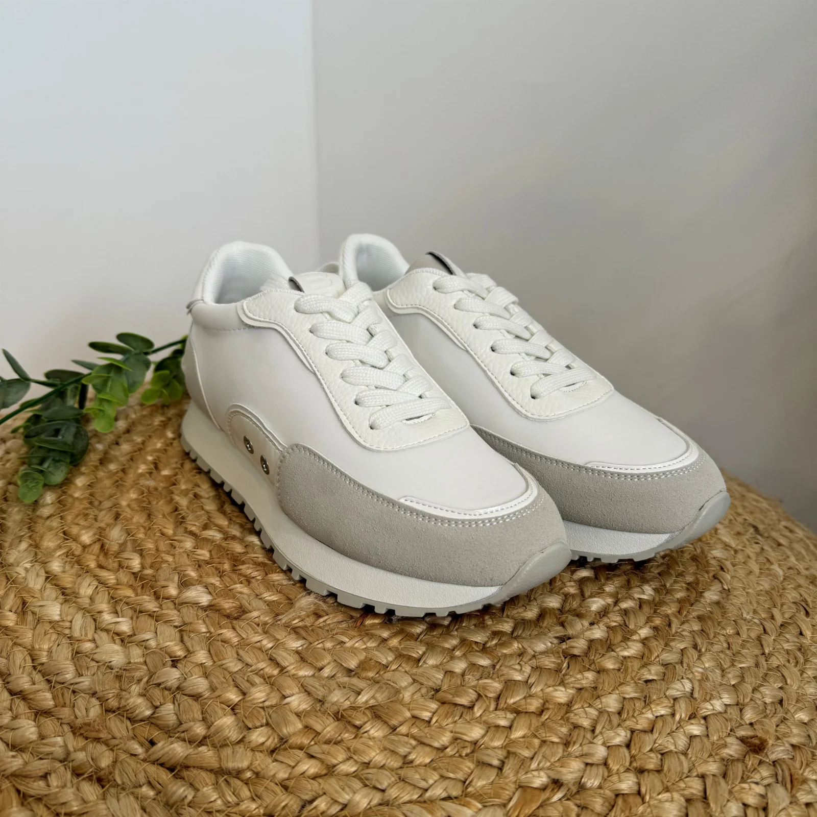 R457- Sneakers Moow bicolores ( T36-T41) - blanc - 41