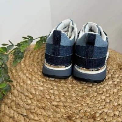 R401- Sneakers crantées Moow ( T36-T41) - denim - 41