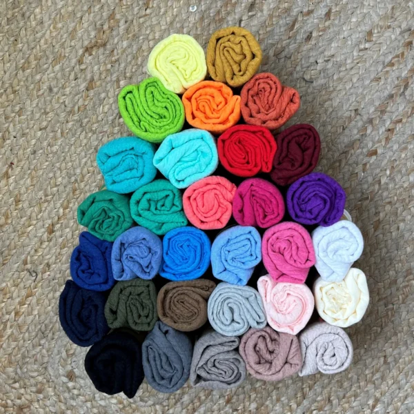 Y510– Foulard uni froissé - corail - sans-taille