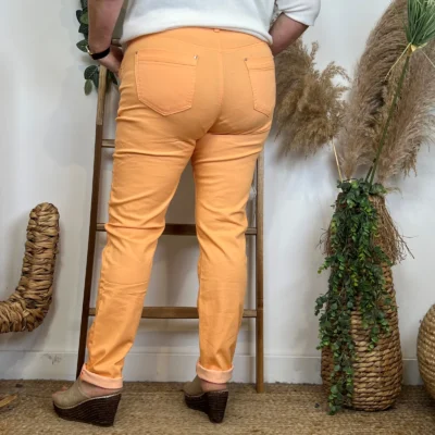P847- Jean Slim Voggo (T42-T50) - orange - 50