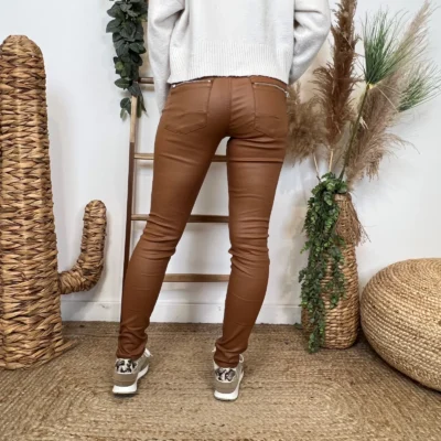 P068- Jean Enduit Melly&Co fourré (T34-T42) - camel - 42