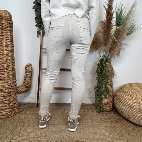 P050- Jean Melly.and.Co (Xs-Xl) - beige - 42