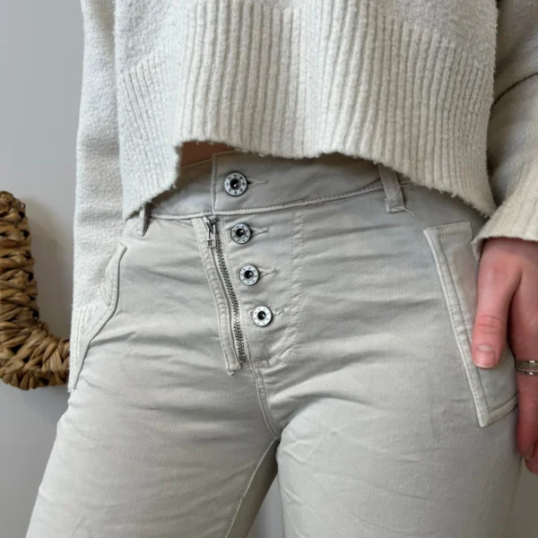 P050- Jean Melly.and.Co (Xs-Xl) - beige - 42