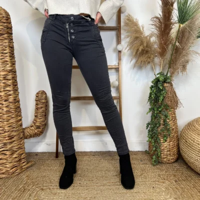 P051- Jean Melly.and.Co Teinté - gris - 44