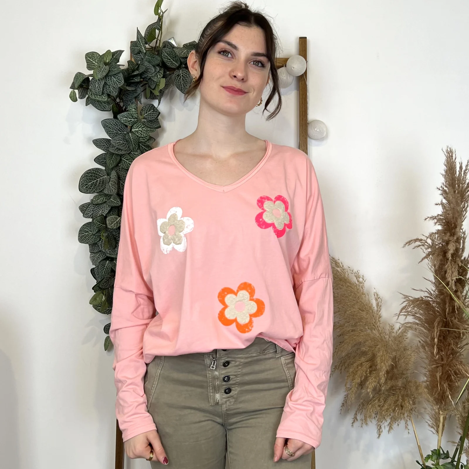 L498- T-Shirt marguerites (Tu) 🇮🇹